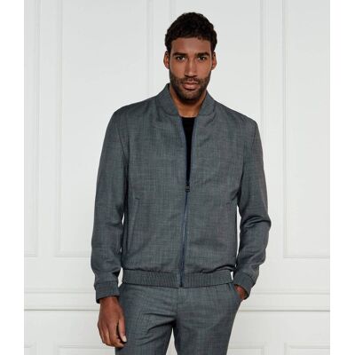 HUGO Kurtka bomber Ukashi232X Slim Fit z dodatkiem wełny szary 50 HUGO Kurtka bomber Ukashi232X Slim Fit z dodatkiem wełny szary 50
