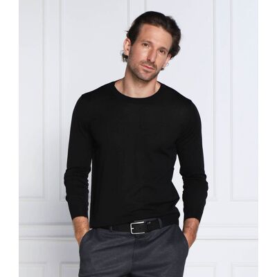 Oscar Jacobson Wełniany sweter Custer Slim Fit czarny S Oscar Jacobson Wełniany sweter Custer Slim Fit czarny S