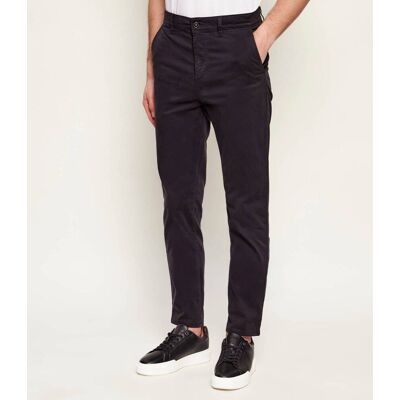 Boss ORANGE Spodnie chino Tapered fit czarny 35/32 Boss ORANGE Spodnie chino Tapered fit czarny 35/32