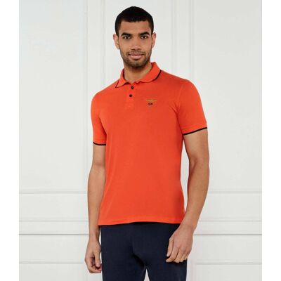 Aeronautica Militare Polo Regular Fit pomarańczowy M Aeronautica Militare Polo Regular Fit pomarańczowy M