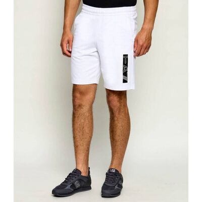 EA7 Szorty Slim Fit biały XXL EA7 Szorty Slim Fit biały XXL