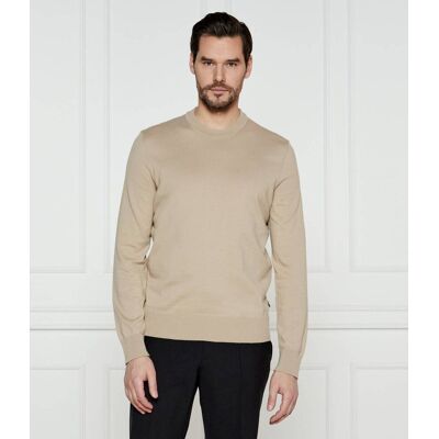 Boss BLACK Sweter Ebello-P Regular Fit beżowy XXL Boss BLACK Sweter Ebello-P Regular Fit beżowy XXL