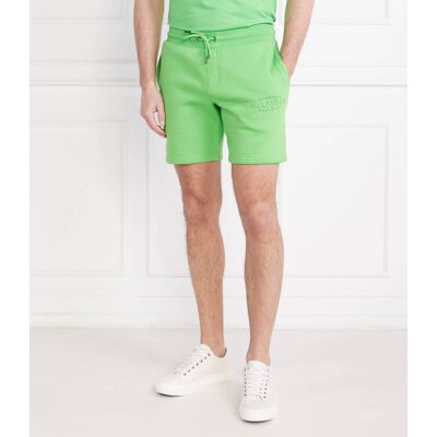 Tommy Hilfiger Szorty HILFIGER CURVE LOGO SWEATSHORT Regular Fit zielony XL Tommy Hilfiger Szorty HILFIGER CURVE LOGO SWEATSHORT Regular Fit zielony XL