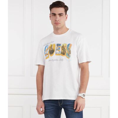 Guess T-shirt Classic fit biały M Guess T-shirt Classic fit biały M