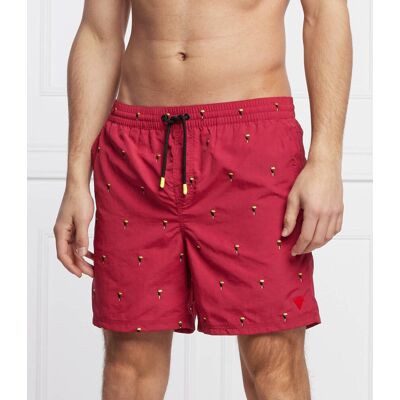 Guess Underwear Szorty kąpielowe Regular Fit bordowy XXL Guess Underwear Szorty kąpielowe Regular Fit bordowy XXL