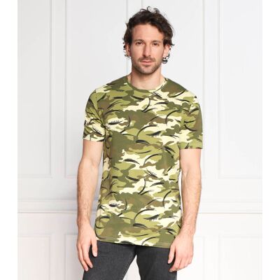 Guess T-shirt ELEAZAR Regular Fit zielony M Guess T-shirt ELEAZAR Regular Fit zielony M