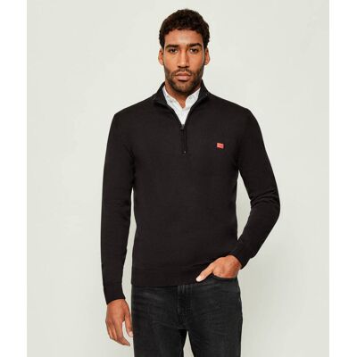 HUGO Sweter San Quintus-C Regular Fit czarny S HUGO Sweter San Quintus-C Regular Fit czarny S