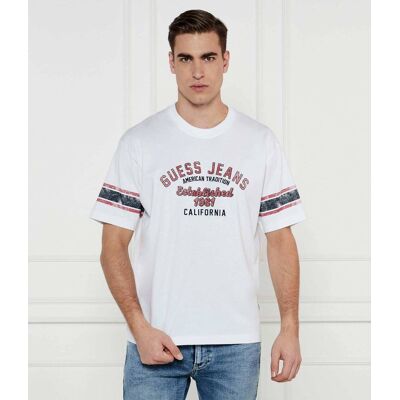 Guess Jeans T-shirt VINTAGE Oversize fit biały M Guess Jeans T-shirt VINTAGE Oversize fit biały M