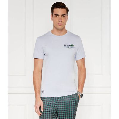 T-shirt Lacoste x Roland Garros Edition Regular Fit błękitny XXL T-shirt Lacoste x Roland Garros Edition Regular Fit błękitny XXL