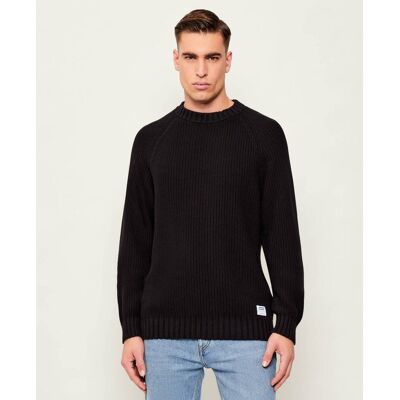 Hugo Blue Sweter Sonnee Relaxed fit czarny M Hugo Blue Sweter Sonnee Relaxed fit czarny M