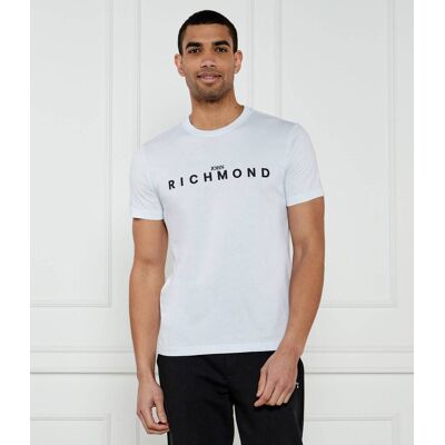 John Richmond T-shirt HELVEK Regular Fit biały XXL John Richmond T-shirt HELVEK Regular Fit biały XXL