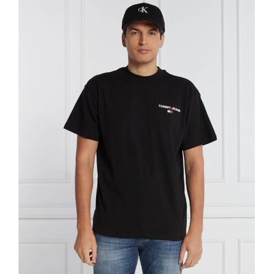 Tommy Jeans T-shirt TJM RLX MOCK NECK TEE Relaxed fit czarny M Tommy Jeans T-shirt TJM RLX MOCK NECK TEE Relaxed fit czarny M