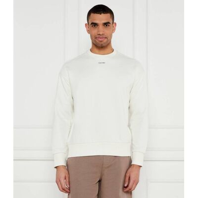 Calvin Klein Bluza Comfort fit ecru XL Calvin Klein Bluza Comfort fit ecru XL
