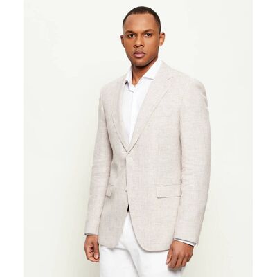 Boss BLACK Marynarka H-Hutson-262 Regular Fit z dodatkiem lnu beżowy 50 Boss BLACK Marynarka H-Hutson-262 Regular Fit z dodatkiem lnu beżowy 50