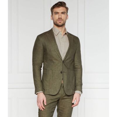 Joop! Lniana marynarka Hoverest Slim Fit oliwkowy 54 Joop! Lniana marynarka Hoverest Slim Fit oliwkowy 54