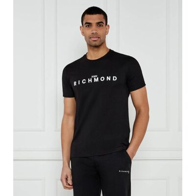 John Richmond T-shirt HELVEK Regular Fit czarny XXL John Richmond T-shirt HELVEK Regular Fit czarny XXL