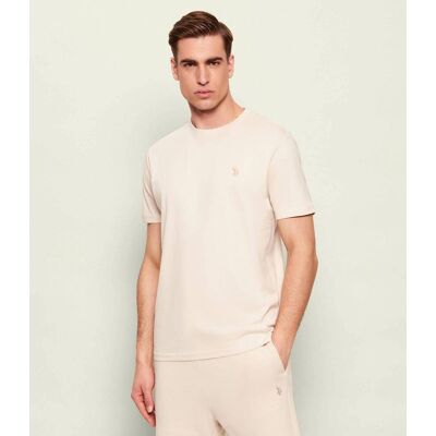 US Polo ASSN T-shirt Regular Fit beżowy XL US Polo ASSN T-shirt Regular Fit beżowy XL