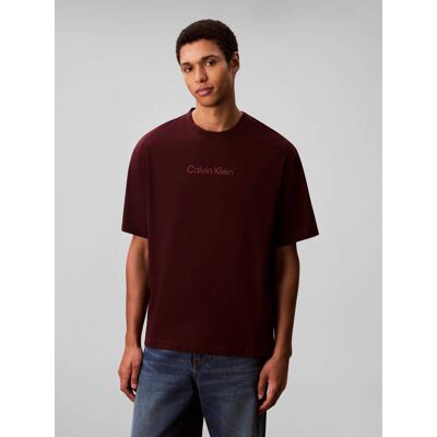 Calvin Klein T-shirt Classic fit bordowy XXL Calvin Klein T-shirt Classic fit bordowy XXL