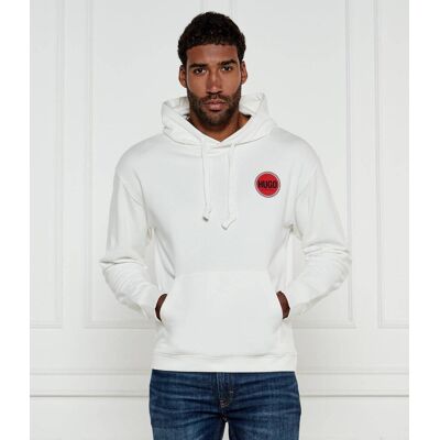 HUGO Bluza Decrincio Relaxed fit biały XXL HUGO Bluza Decrincio Relaxed fit biały XXL