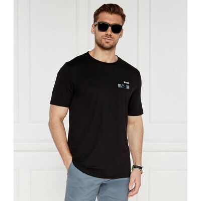 Boss GREEN T-shirt Regular Fit stretch czarny M Boss GREEN T-shirt Regular Fit stretch czarny M