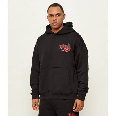 HUGO Bluza Dagethood Relaxed fit czarny S HUGO Bluza Dagethood Relaxed fit czarny S