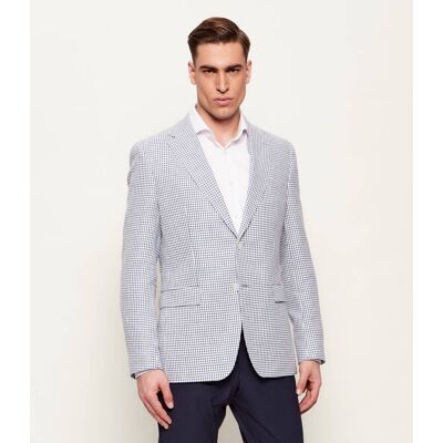 Boss BLACK Marynarka H-Hutson-262 Regular Fit z dodatkiem lnu błękitny 50 Boss BLACK Marynarka H-Hutson-262 Regular Fit z dodatkiem lnu błękitny 50