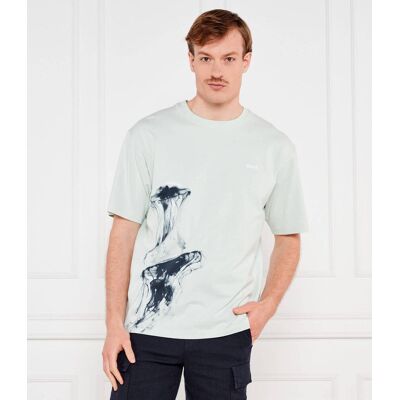 Boss ORANGE T-shirt Te_Jellyfish Relaxed fit miętowy XL Boss ORANGE T-shirt Te_Jellyfish Relaxed fit miętowy XL