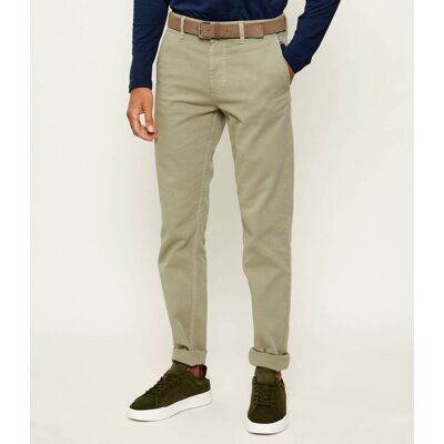 Boss ORANGE Spodnie chino Regular Fit zielony 32/34 Boss ORANGE Spodnie chino Regular Fit zielony 32/34