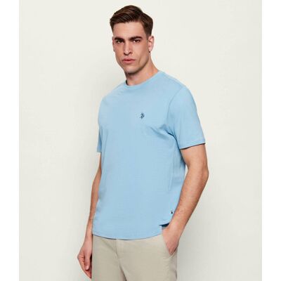 US Polo ASSN T-shirt Regular Fit błękitny L US Polo ASSN T-shirt Regular Fit błękitny L