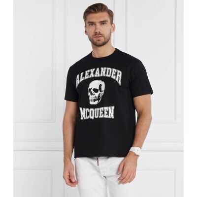 Alexander McQueen T-shirt Oversize fit czarny XL Alexander McQueen T-shirt Oversize fit czarny XL