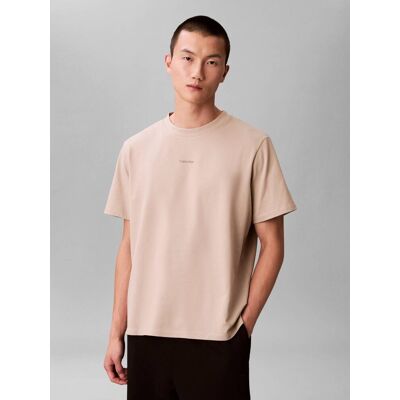 Calvin Klein T-shirt Relaxed fit stretch pique beżowy XXL Calvin Klein T-shirt Relaxed fit stretch pique beżowy XXL