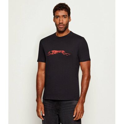 HUGO T-shirt Didug Regular Fit czarny M HUGO T-shirt Didug Regular Fit czarny M
