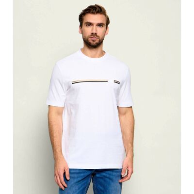 Boss BLACK T-shirt C-Taut 41 Regular Fit biały XXXL Boss BLACK T-shirt C-Taut 41 Regular Fit biały XXXL