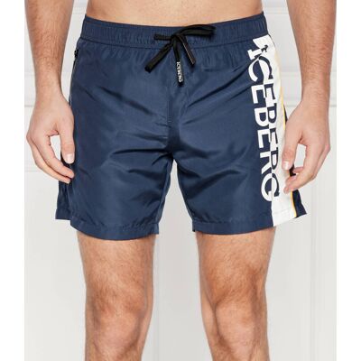 Iceberg Szorty kąpielowe Regular Fit granatowy M Iceberg Szorty kąpielowe Regular Fit granatowy M