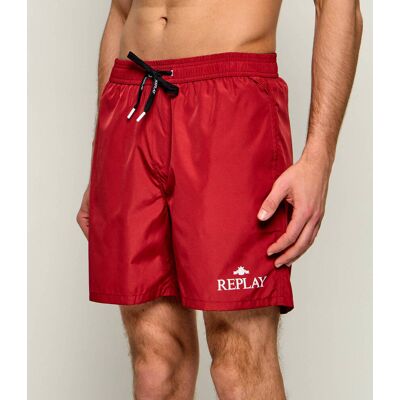 Replay Szorty kąpielowe Regular Fit czerwony L Replay Szorty kąpielowe Regular Fit czerwony L