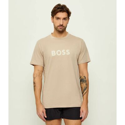 Boss BLACK T-shirt RN Regular Fit beżowy S Boss BLACK T-shirt RN Regular Fit beżowy S
