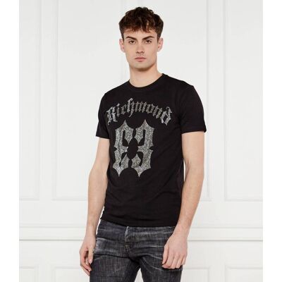 John Richmond T-shirt Lequib Slim Fit czarny L John Richmond T-shirt Lequib Slim Fit czarny L