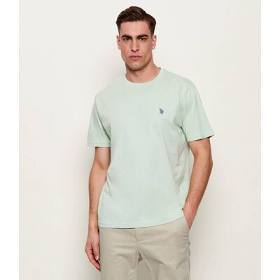 US Polo ASSN T-shirt Regular Fit miętowy M US Polo ASSN T-shirt Regular Fit miętowy M