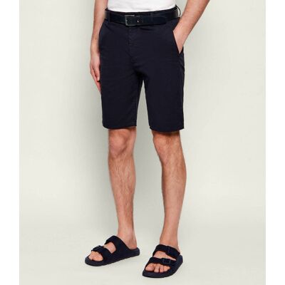 Boss ORANGE Szorty chino DS-1-S Tapered fit granatowy 33 Boss ORANGE Szorty chino DS-1-S Tapered fit granatowy 33