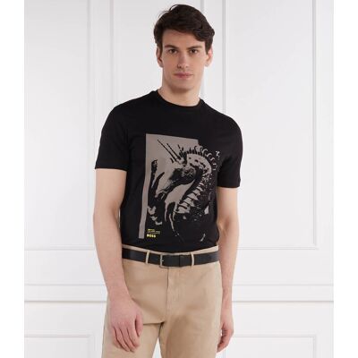 Boss ORANGE T-shirt Te_Sea_horse Regular Fit czarny M Boss ORANGE T-shirt Te_Sea_horse Regular Fit czarny M