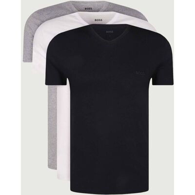 Boss BLACK T-shirt 3-pack Regular Fit szary XL Boss BLACK T-shirt 3-pack Regular Fit szary XL