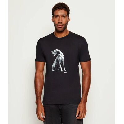 HUGO T-shirt Didug Regular Fit czarny XS HUGO T-shirt Didug Regular Fit czarny XS