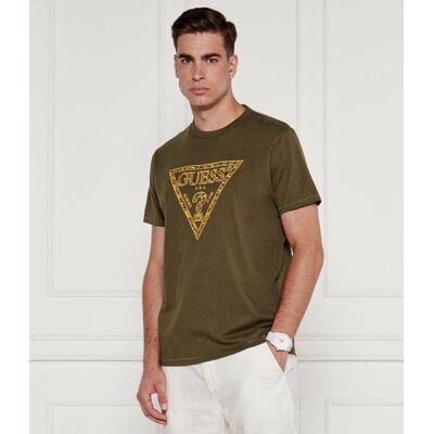 Guess T-shirt Regular Fit khaki L Guess T-shirt Regular Fit khaki L