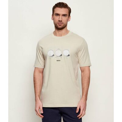 Boss GREEN T-shirt TS_Terrace Photo Regular Fit stretch beżowy L Boss GREEN T-shirt TS_Terrace Photo Regular Fit stretch beżowy L