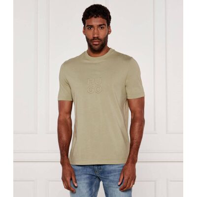HUGO T-shirt Dustress Regular Fit zielony L HUGO T-shirt Dustress Regular Fit zielony L