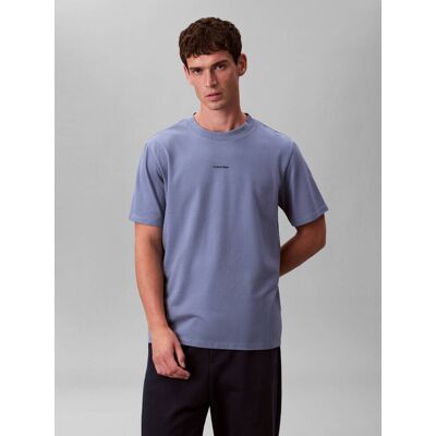 Calvin Klein T-shirt Relaxed fit stretch pique błękitny L Calvin Klein T-shirt Relaxed fit stretch pique błękitny L