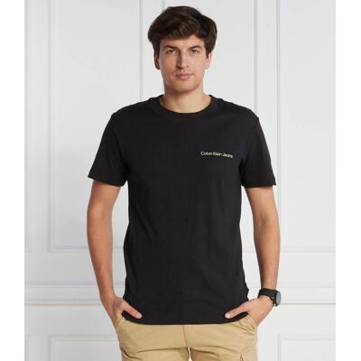 Calvin Klein Jeans T-shirt LOGO TAPE Regular Fit czarny XL Calvin Klein Jeans T-shirt LOGO TAPE Regular Fit czarny XL