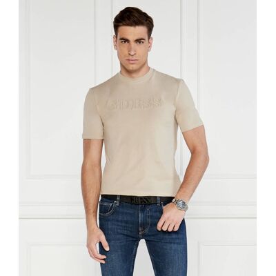 Guess ACTIVE T-shirt Alphy Regular Fit stretch beżowy XL Guess ACTIVE T-shirt Alphy Regular Fit stretch beżowy XL