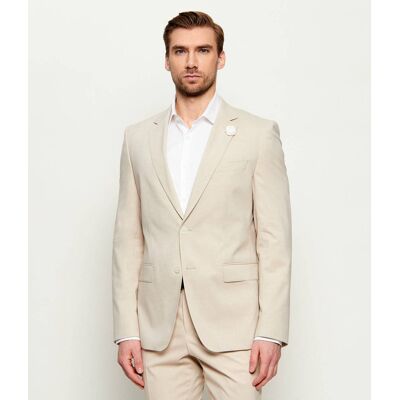Boss BLACK Marynarka H-Huge-S-MM-251 Slim Fit beżowy 50 Boss BLACK Marynarka H-Huge-S-MM-251 Slim Fit beżowy 50