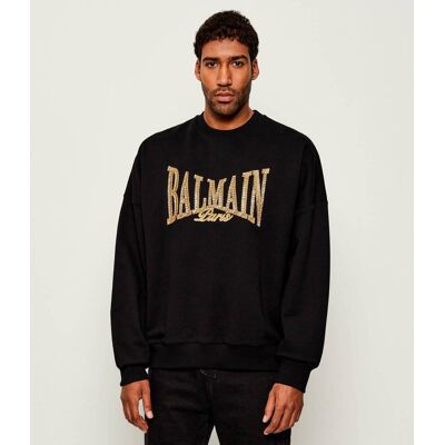 Balmain Bluza Oversize fit czarny XL Balmain Bluza Oversize fit czarny XL